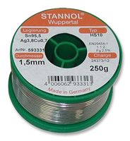 Stannol 593321 焊锡, 无铅 1.0Mm 250G