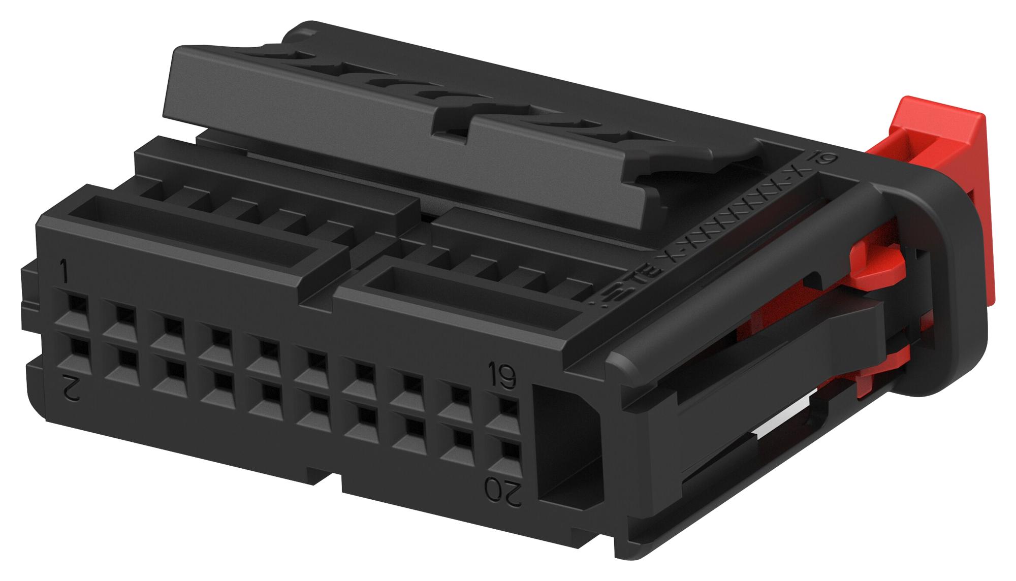 23121201 Te Connectivity 车用连接器外壳, Nano MQS Series, 插座