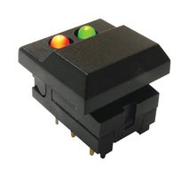 E-SWITCH 5511MBLKREDGRN.