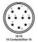 ITT CANNON MS3106E18-19PX