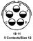 AMPHENOL INDUSTRIAL MS3102R18-11P.