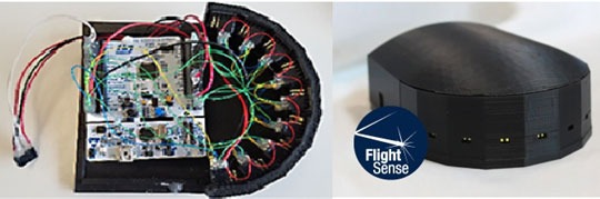 Figure 2: 2D LIDAR with multiple VL53L1X Sensors
