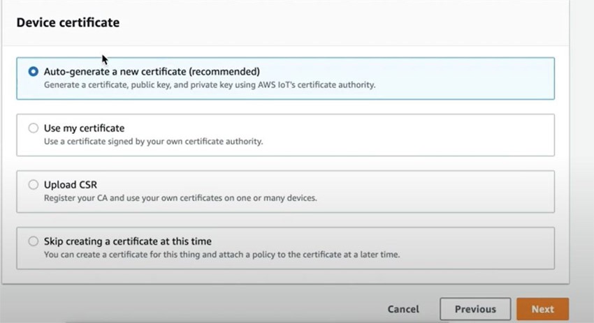 Figure 10: Generating certificates