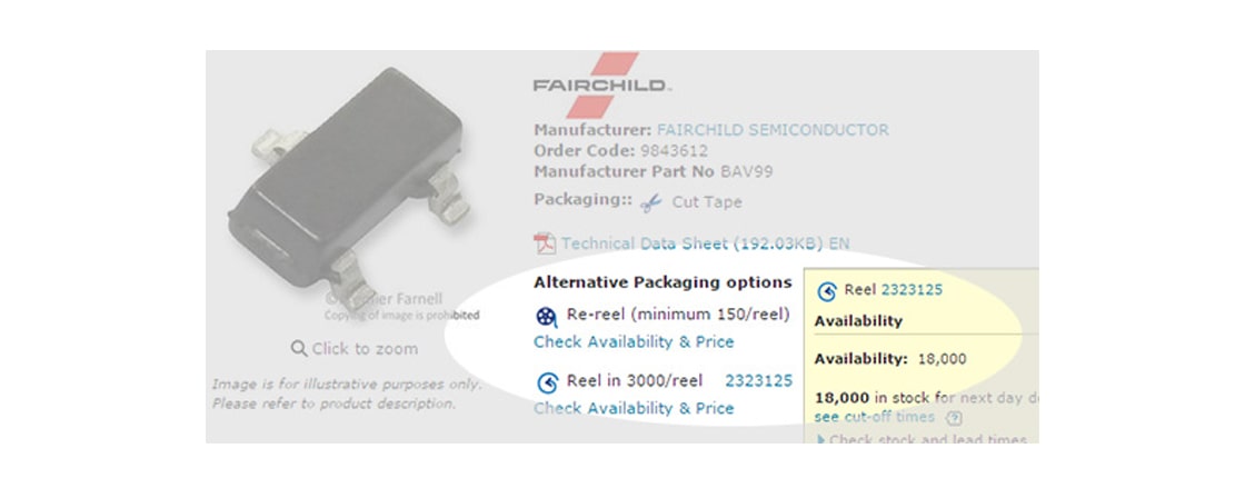 Seeing the different packaging options available on our products